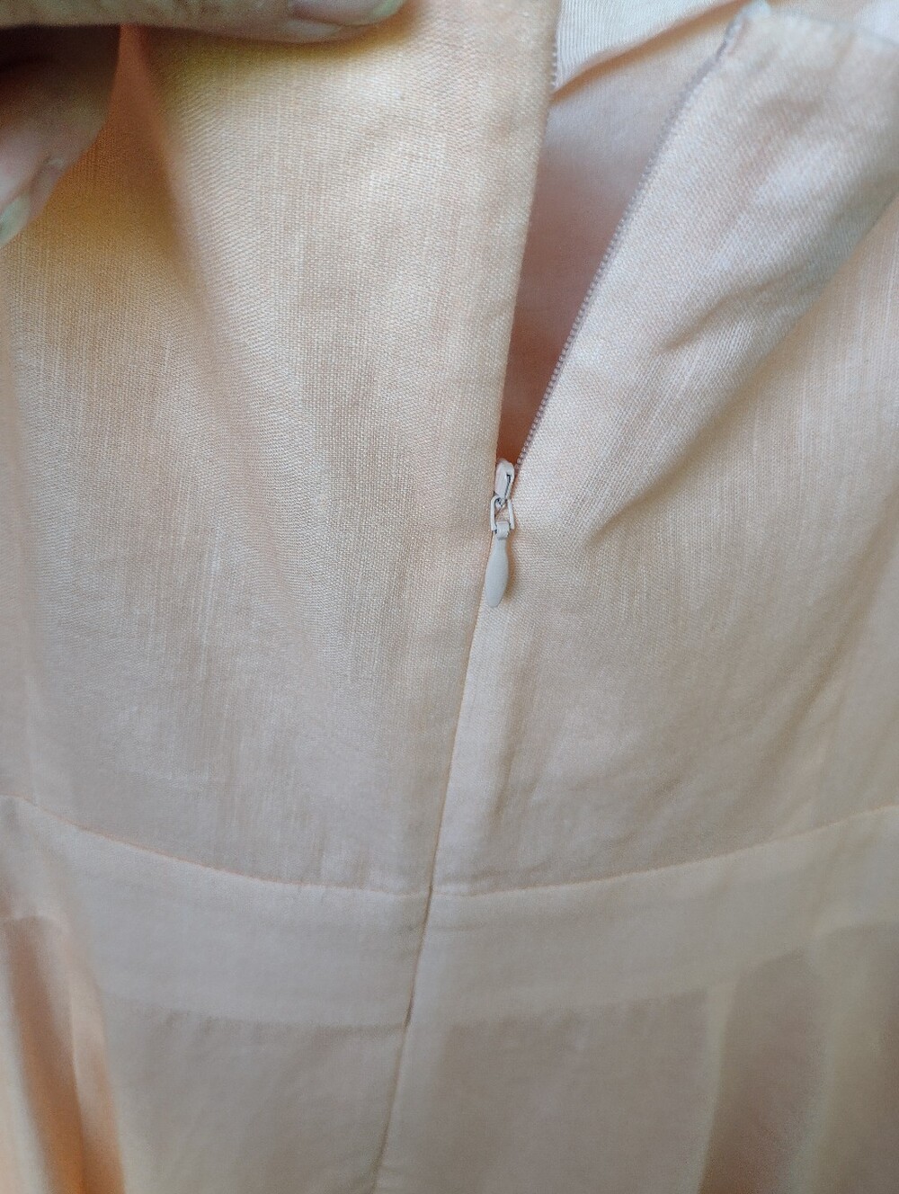 Talbots Linen Blend Peach Maxi Sundress Women's 12 Sunset Horizon Tropical NWT - Picture 5 of 6